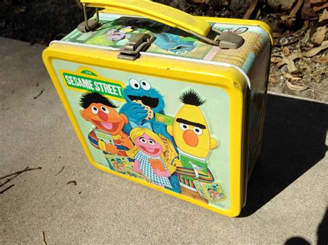 1979 sesame street metal lunch box|Sesame Street Lunch Box In Collectible Metal Lunchboxes 1970 .